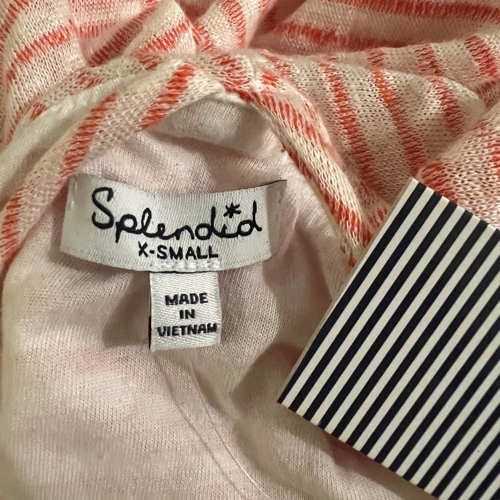 Splendid | Linen Mini Stripe Halter Dress | Size XS - Picture 5 of 8